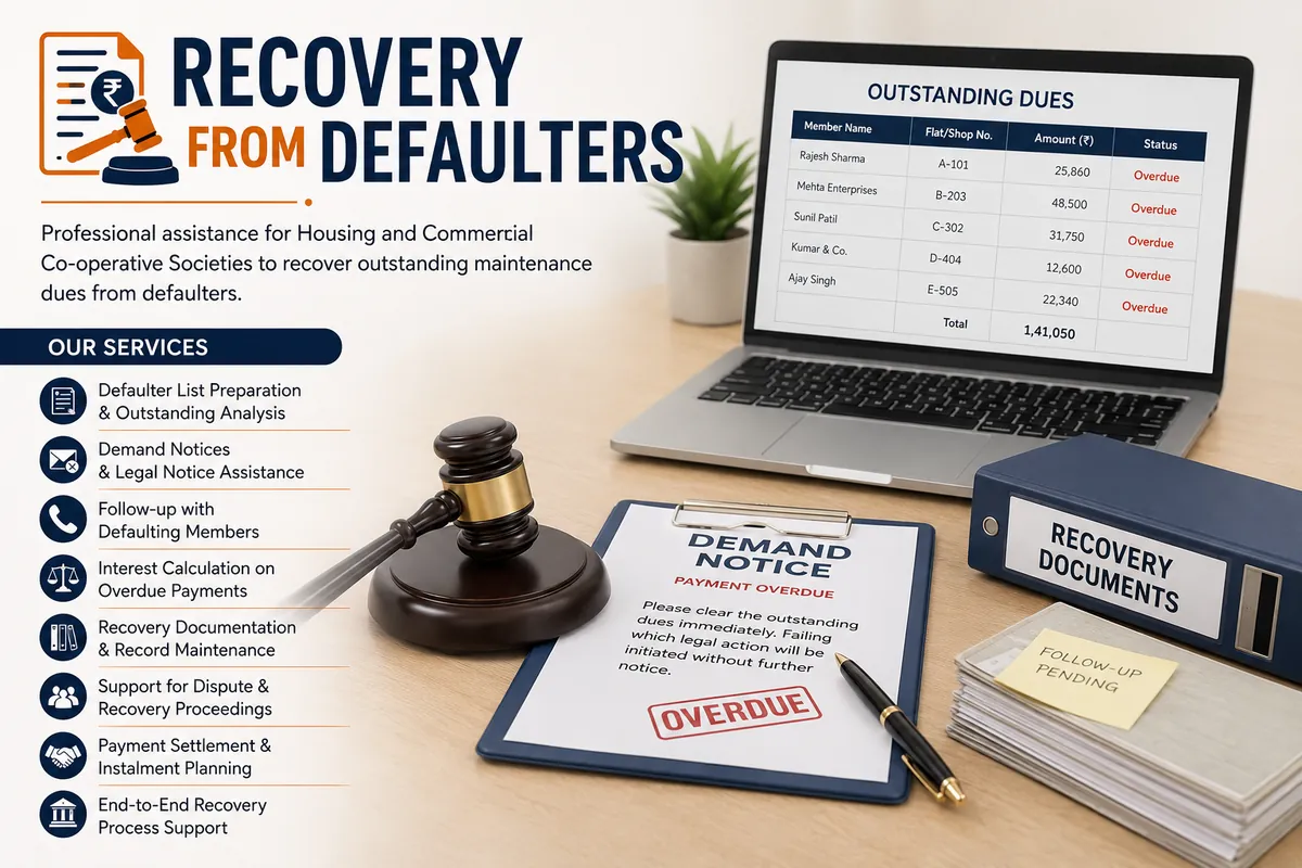 Recovery of outstanding dues from defaulters